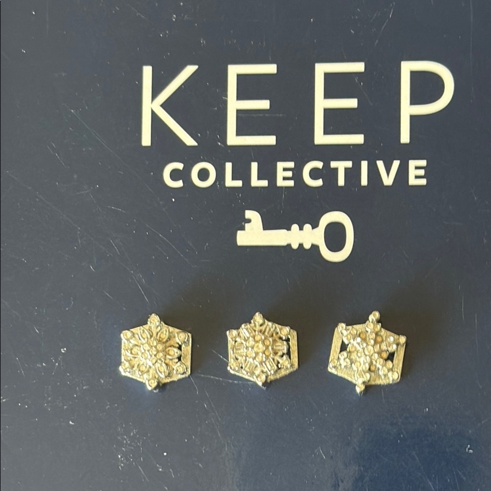 Keep Collective silver snowflake charms